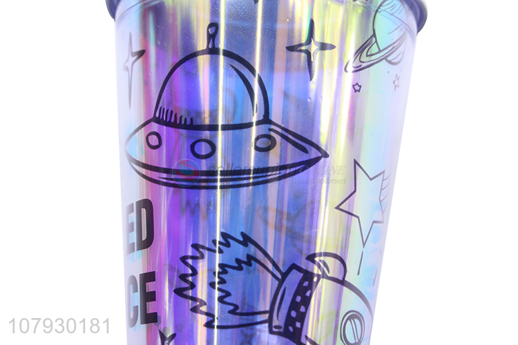 Latest arrival large capacity summer tumbler water cup with straw