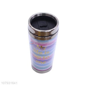 China supplier custom <em>travel</em> <em>mugs</em> reusable plastic milk juice coffee cups with lid