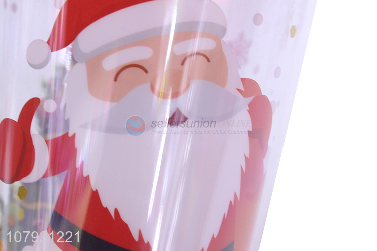 China manufacturer plastic straw cup Christmas drinking cup with straw