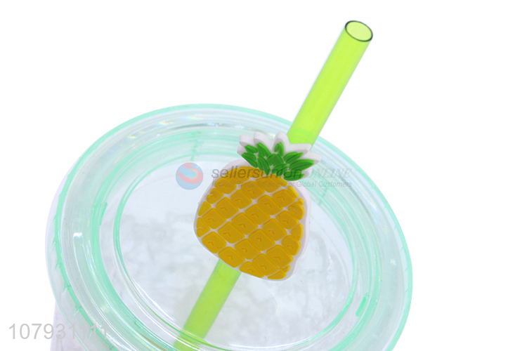 Top product large capacity summer ice gel cooling tumbler water cup with straw