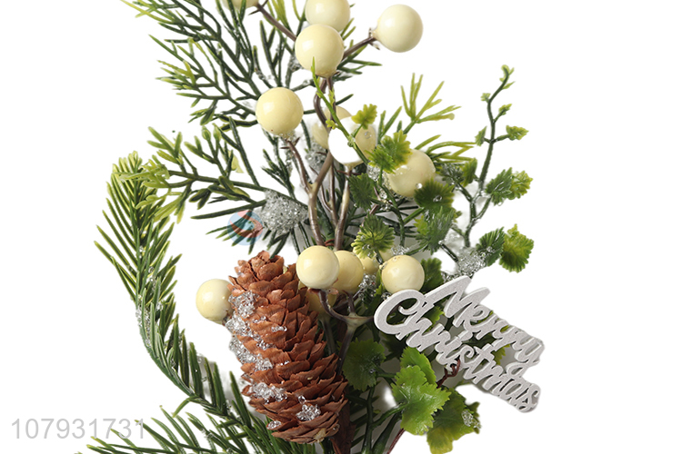 New products Christmas pine branch ornaments wall hanging decoration