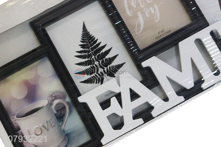 Hot selling plastic home décor collage family photo frame wholesale