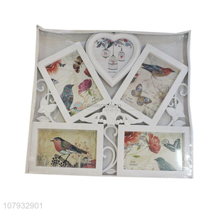 Online wholesale home decoration plastic <em>photo</em> frame with five openings