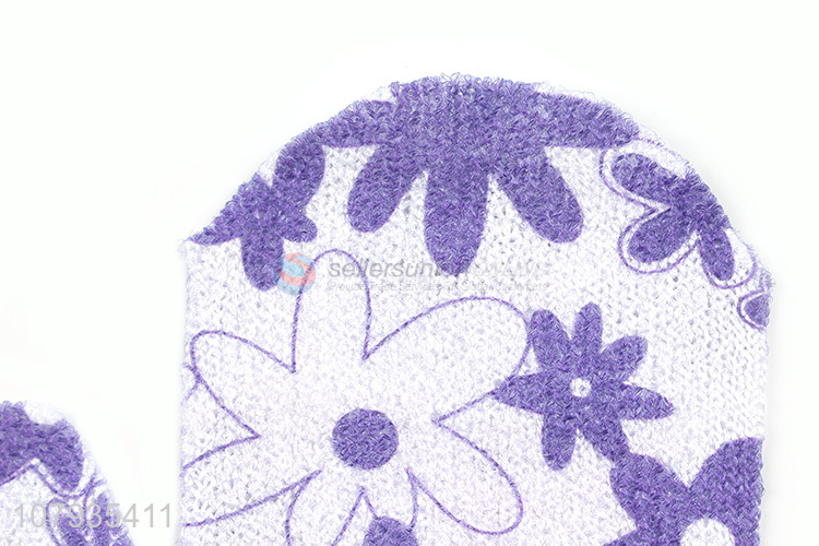 Hot selling soft durable skin cleaning shower bath gloves