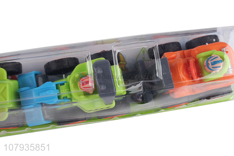 Factory direct sale funny inertial engineering truck toys set for children