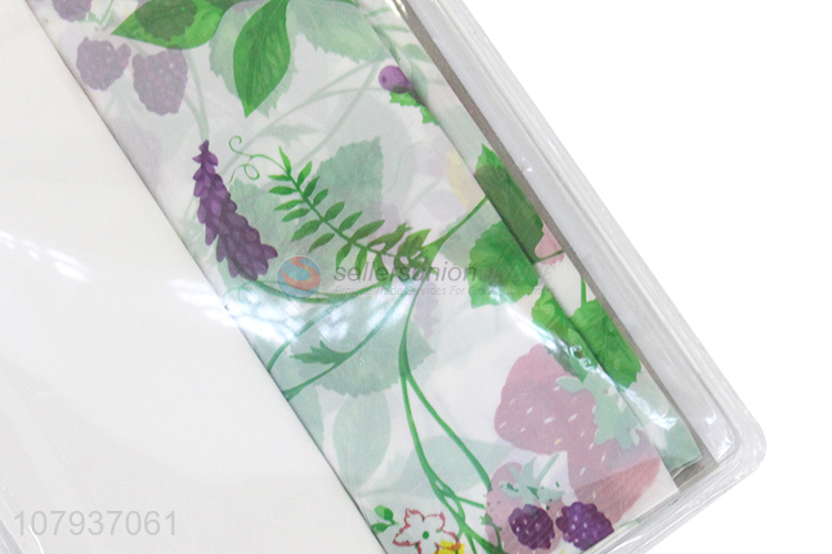 Good Quality 2 Pieces Bathroom Opaque Waterproof Shower Curtain Set