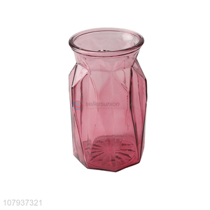 China <em>manufacturer</em> decorative colored glass vase hydroponic plant pot