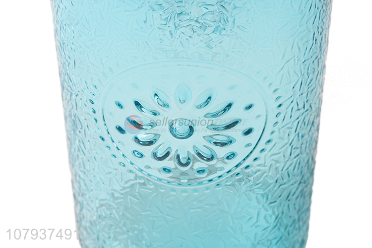 Good quality fashionable colored glass flower vase for party decor