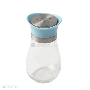 Hot selling clear glass salt and pepper bottle glass condiment shaker