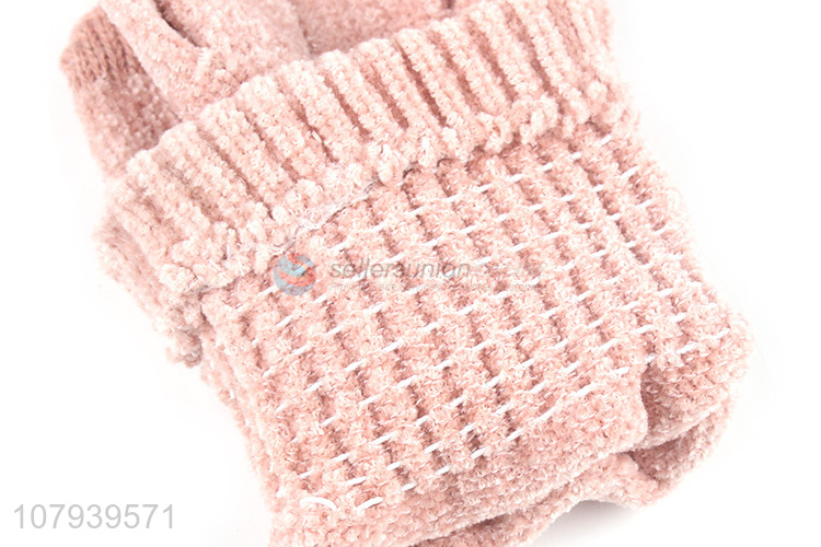 Hot Sale Ladies Knitted Gloves Winter Outdoor Warm Gloves