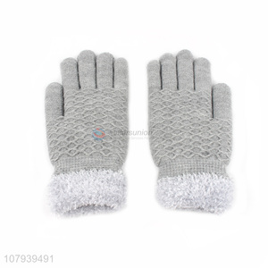 Fashion Style Ladies Knitted Gloves Winter Warm Gloves