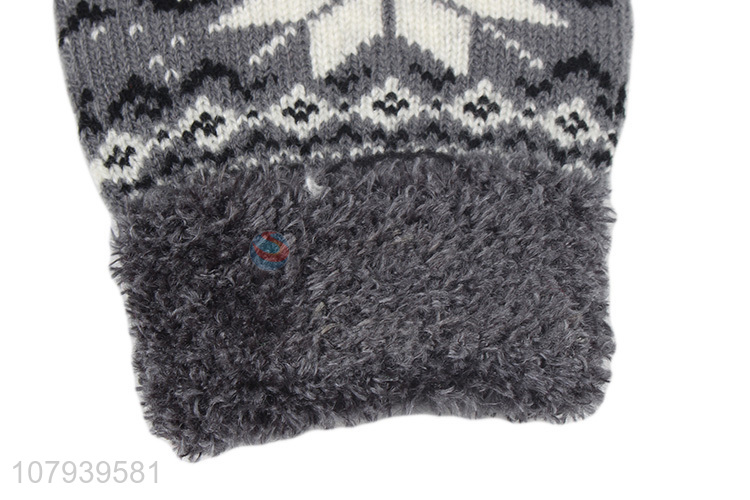 Custom Ladies Knitted Winter Gloves Fashion Warm Gloves