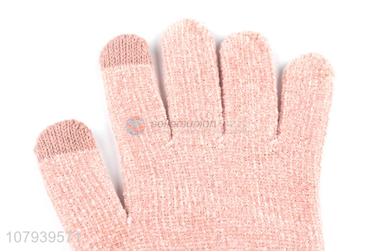 Hot Sale Ladies Knitted Gloves Winter Outdoor Warm Gloves