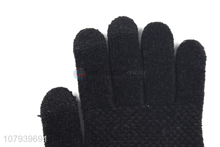 Popular Winter Knitted Gloves Ladies Comfortable Warm Gloves