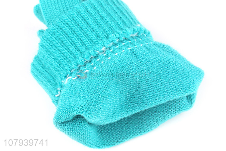 Cute Cat Pattern Knitted Gloves Fashion Winter Warm Gloves