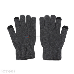 Factory Supplies Knitted Glove Ladies Touch-Screen Winter Warm Gloves