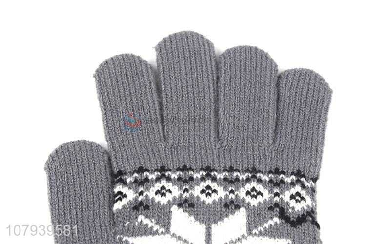 Custom Ladies Knitted Winter Gloves Fashion Warm Gloves