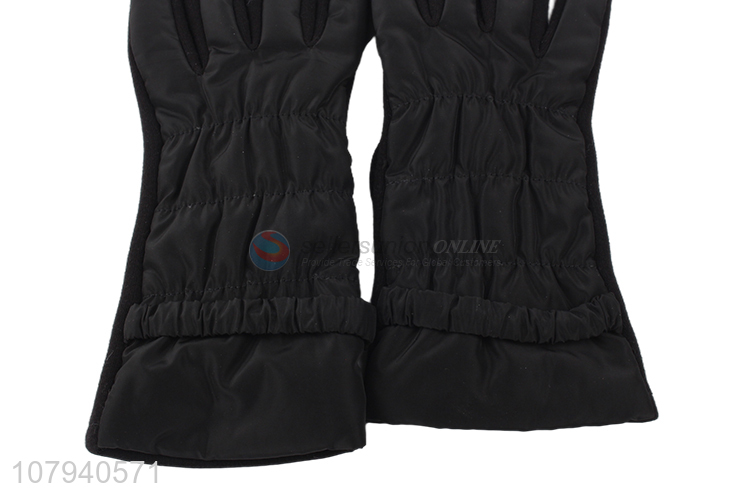 Most popular ladies winter gloves waterproof fleece lined driving gloves