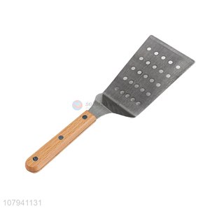 Wholesale steak spatula baking tool pancake spatula with wooden handle