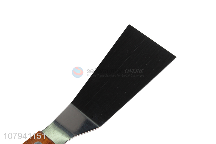 New style wooden handle stainless steel beef pizza shovel wholesale