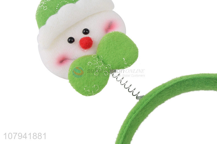 Custom Cute Snowman Hair Hoop Popular Christmas Decoration Hair Band