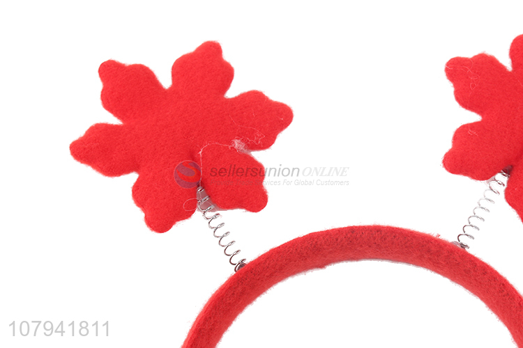 Latest Snowflake Head Band Popular Christmas Decoration Hair Hoop
