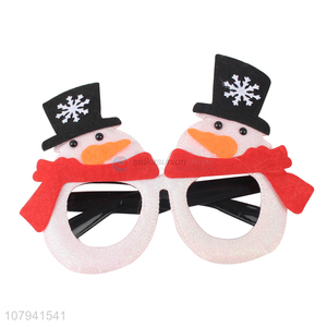 Wholesale Festival Supplies Snowman Glasses Christmas Glasses