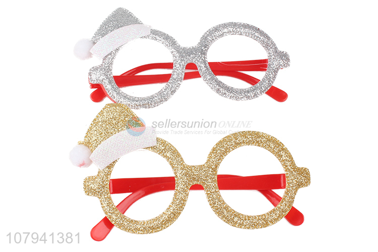 Good Price Gold Christmas Hat Christmas Glasses Christmas Decoration