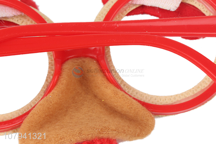 Hot Sale Fashion Sequins Antlers Glasses For Christmas And Party