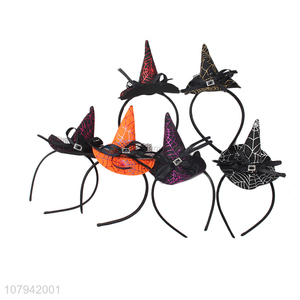 Hot Sale Halloween Hat Design Plastic Hair Hoop For Halloween Decoration