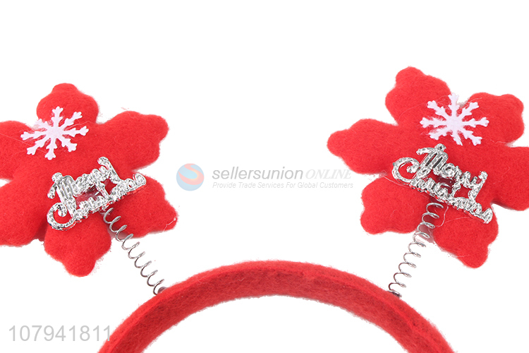 Latest Snowflake Head Band Popular Christmas Decoration Hair Hoop