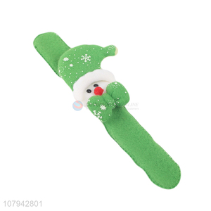 Good Quality Christmas Snowman Slap Bands Popular Christmas Bracelet