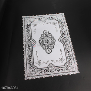 High quality silver oi-proof non-slip pvc placemat coasters doilies
