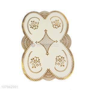 Online wholesale gold pvc placemats for restaurant decoration