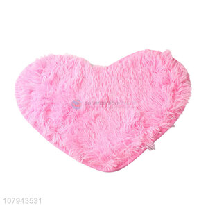 New arrival pink <em>love</em> plush floor mat household non-slip mat