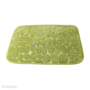 Hot selling green <em>love</em> plush floor mat household non-slip mat