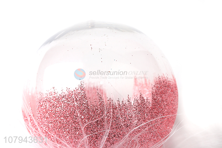 New arrival pink painted Christmas ball universal party decoration