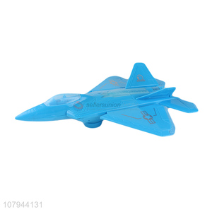 New arrival blue plastic music light airplane creative children toys