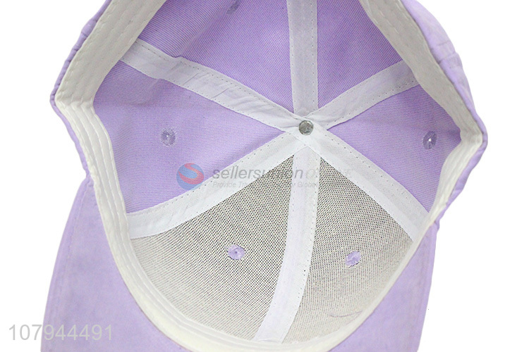 Factory supply multicolor simple design polyester baseball cap hat
