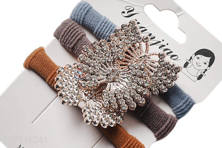 Factory direct sale multicolor temperament hair ring for ladies