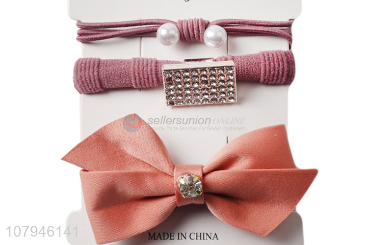 Hot sale multicolor simple temperament ladies hair accessories set