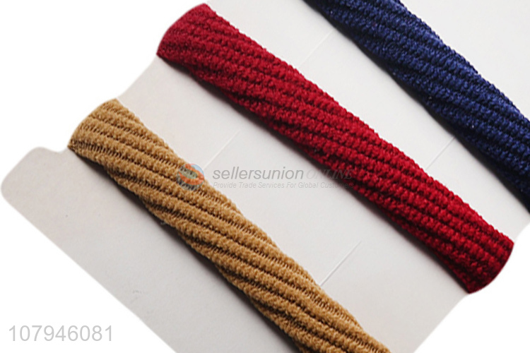 China factory multicolor pearl head rope simple hair accessories combo set