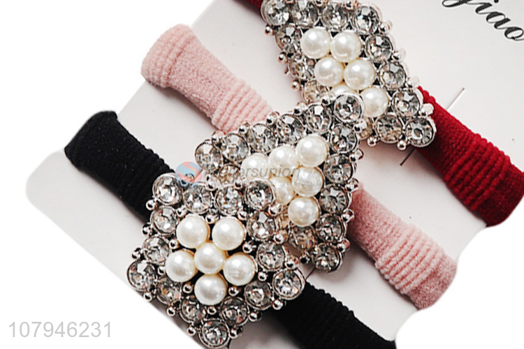 Lastest Arrival multicolor Pearl Temperament Hair Accessories Set for Ladies