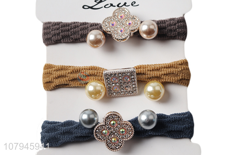 Good quality multi-color temperament simple hair tie for ladies