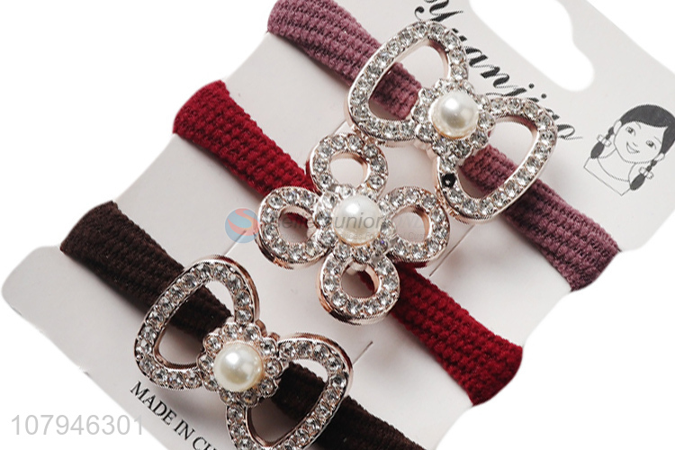 Yiwu direct sale multicolor hair ring ladies all-match head ropes set