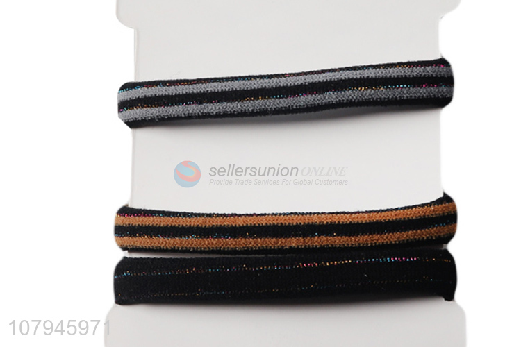 Factory price multicolor ladies hair ring simple head ropes