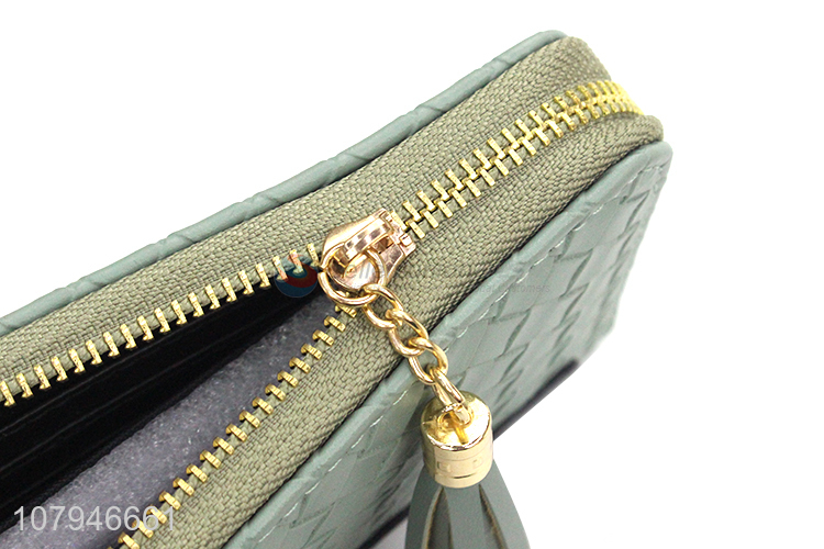 Best selling fashion style ladies zipper bag wallets wholesale