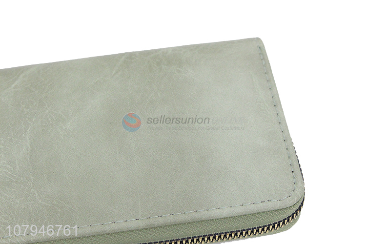 Popular products women fashion wrist wallet long wallet with zipper