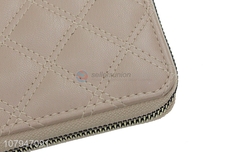 Factory supply short style women fashion zipper wallet for sale