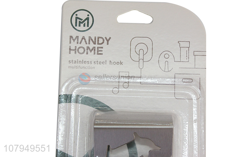 Best selling silver stainless steel hollow hook household metal hooks